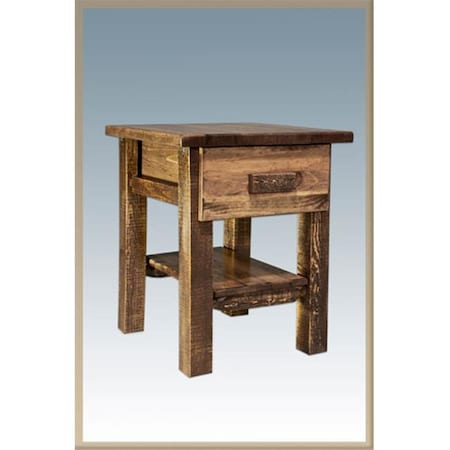 Montana Woodworks MWHCNDSL Homestead Nightstand With Drawer - Stained And Lacquered